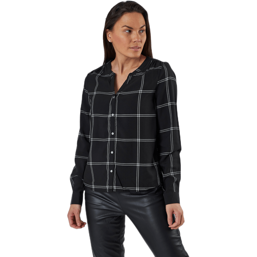 Sugar Fallow  L/S Shirt Wvn Black