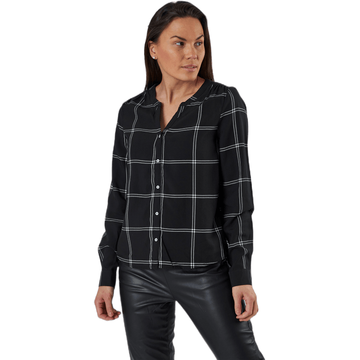 Sugar Fallow  L/S Shirt Wvn Black
