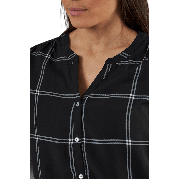 Sugar Fallow  L/S Shirt Wvn Black