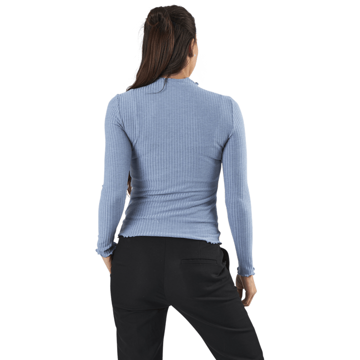 Emma L/S Hochgeschlossenes Top Jrs Beige