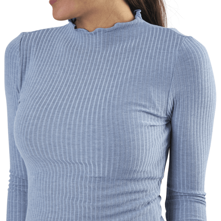 Emma L/S Hochgeschlossenes Top Jrs Beige