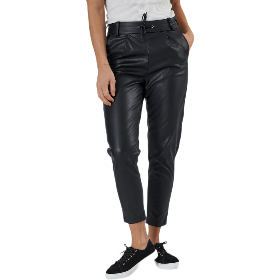 Poptrash Faux Leather Pant Black