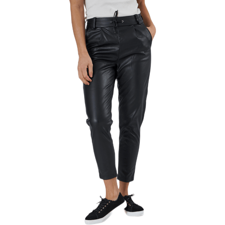 Poptrash Faux Leather Pant Black