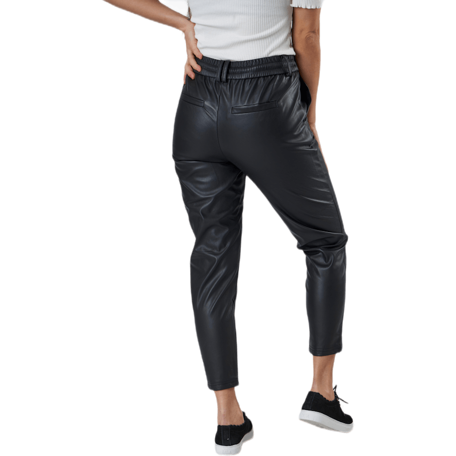 Poptrash Faux Leather Pant Black