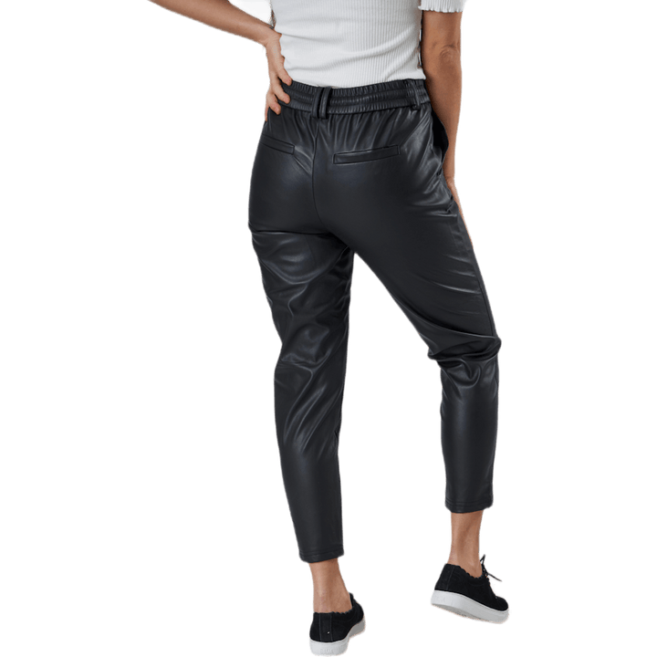 Poptrash Faux Leather Pant Black