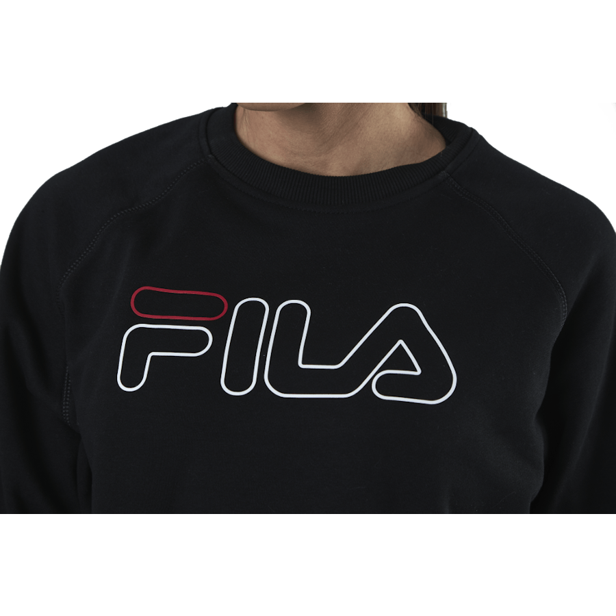 Jamina Cropped Crew Sweat Black