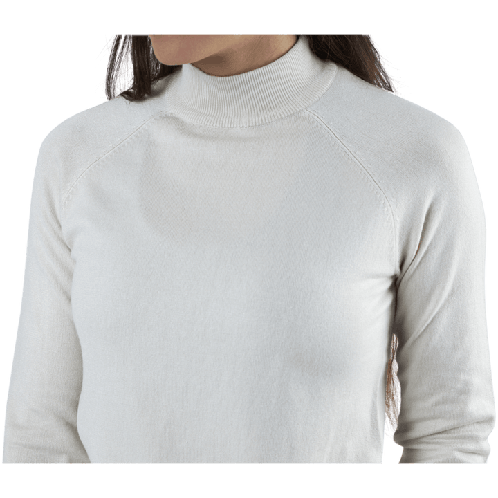 Esera Ls High Neck Knit White