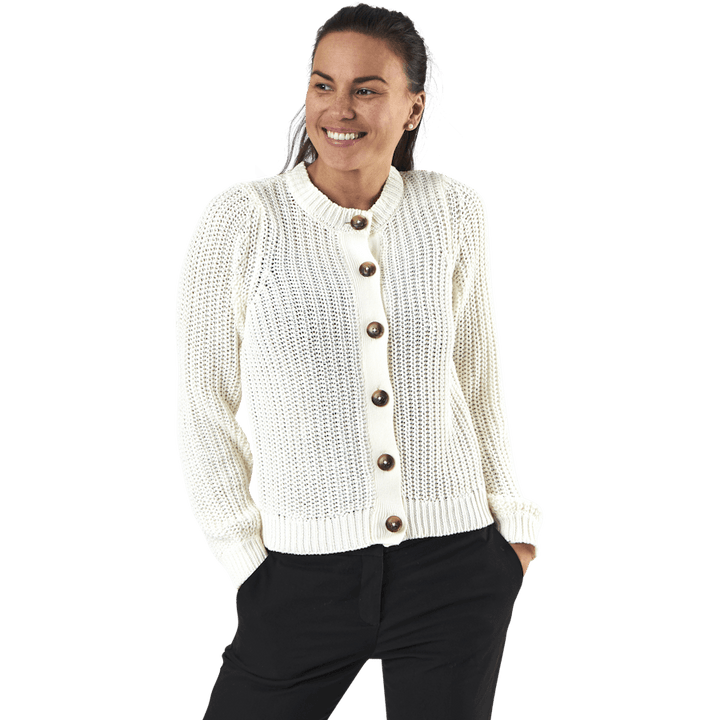 Petula Ls  Knit Cardigan White