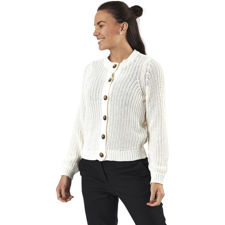 Petula Ls  Knit Cardigan White