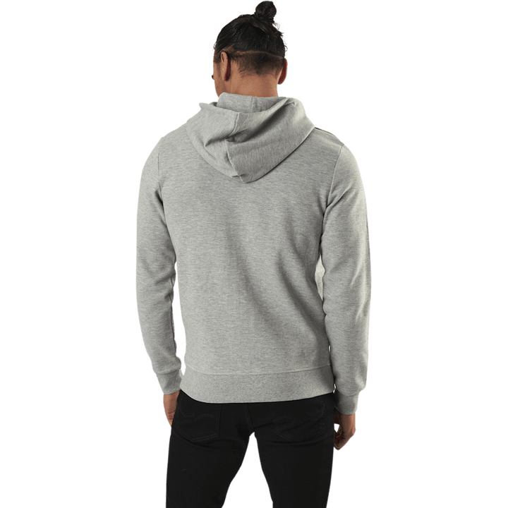 Felpa Basic con cappuccio e zip Grigio