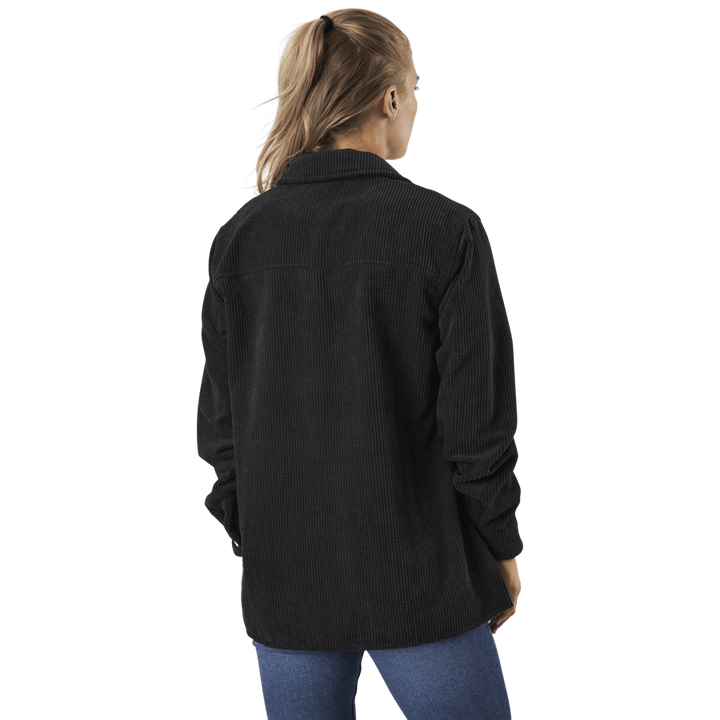 Steffi Ls Corduroy Shirt D2D Black