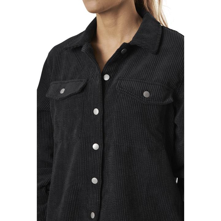 Steffi Ls Corduroy Shirt D2D Black
