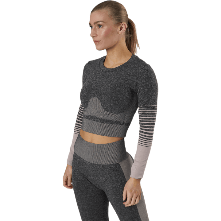 Lixy Ls Seamless Top Lounge Grey