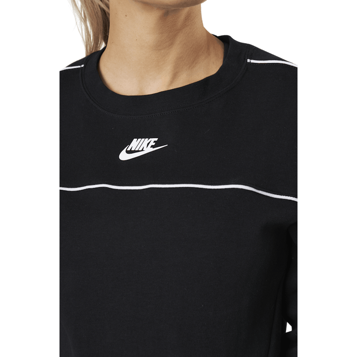 Nsw Crew Mlnm Flc White/Black