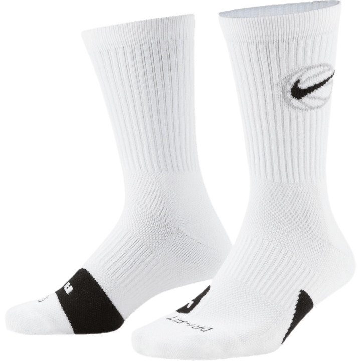 Basketbalové ponožky Everyday Crew (3 páry) WHITE/BLACK