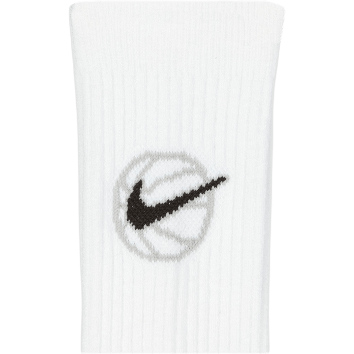 Basketbalové ponožky Everyday Crew (3 páry) WHITE/BLACK