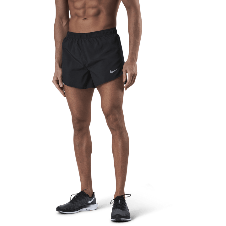 Męskie spodenki do biegania Fast 4" BLACK/REFLECTIVE SILV