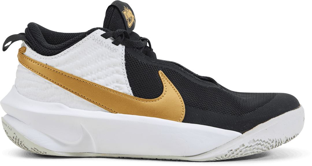 Team Hustle D 10 Big Kids' Basketball Shoes BLACK/METALLIC GOLD-WHITE-PHOTON DUST