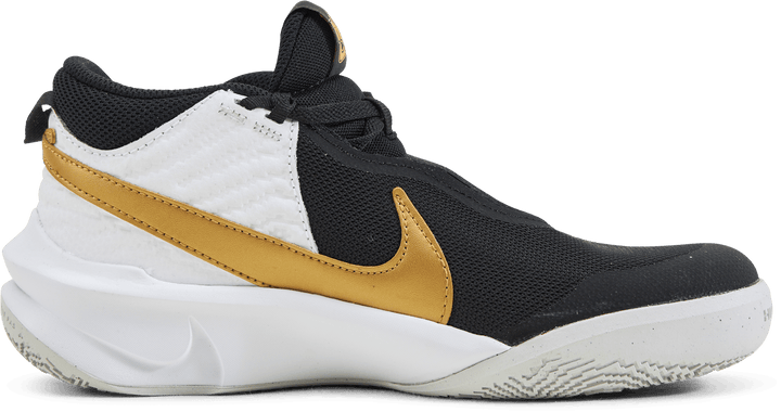 Team Hustle D 10 Big Kids' Basketball Shoes BLACK/METALLIC GOLD-WHITE-PHOTON DUST