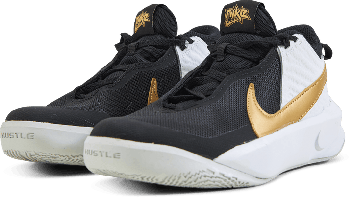 Team Hustle D 10 Big Kids' Basketball Shoes BLACK/METALLIC GOLD-WHITE-PHOTON DUST