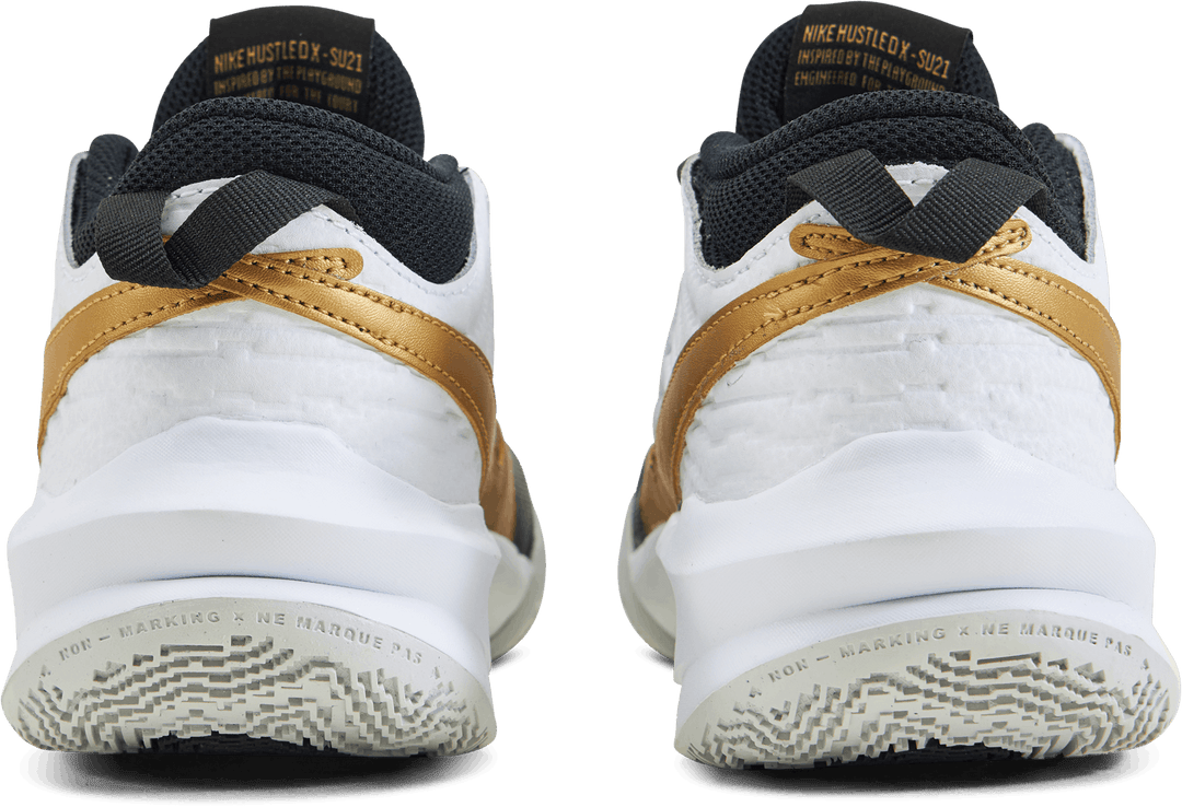 Team Hustle D 10 Big Kids' Basketball Shoes BLACK/METALLIC GOLD-WHITE-PHOTON DUST