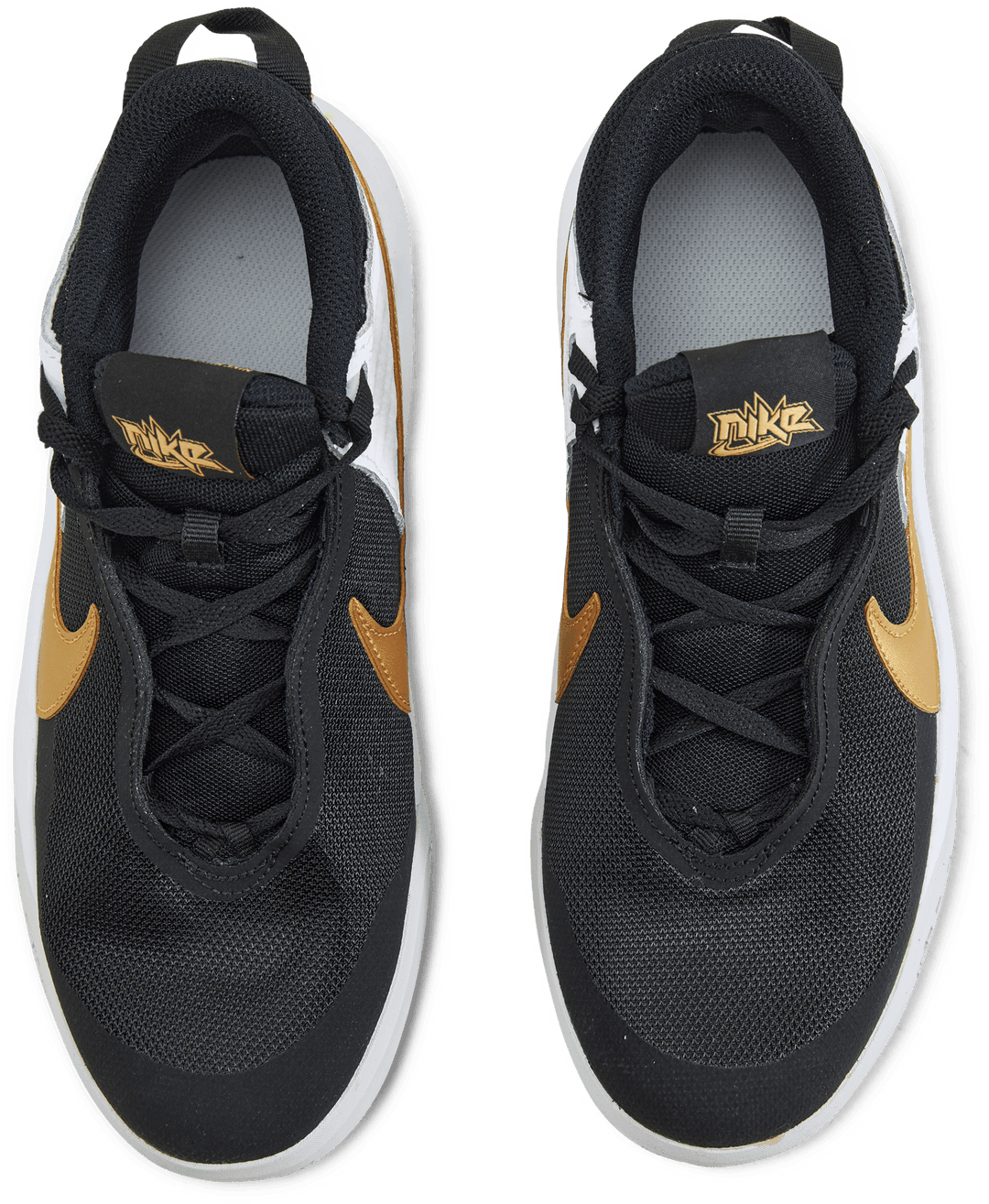 Team Hustle D 10 Big Kids' Basketball Shoes BLACK/METALLIC GOLD-WHITE-PHOTON DUST