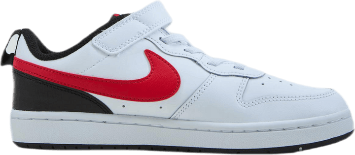 Scarpe Court Borough Low 2 per bambini WHITE/UNIVERSITY RED-BLACK