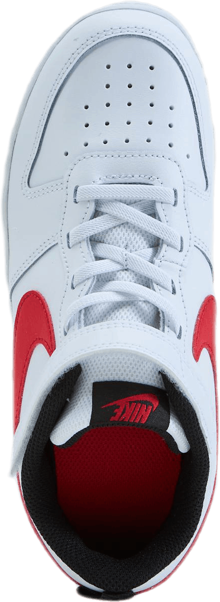 Scarpe Court Borough Low 2 per bambini WHITE/UNIVERSITY RED-BLACK