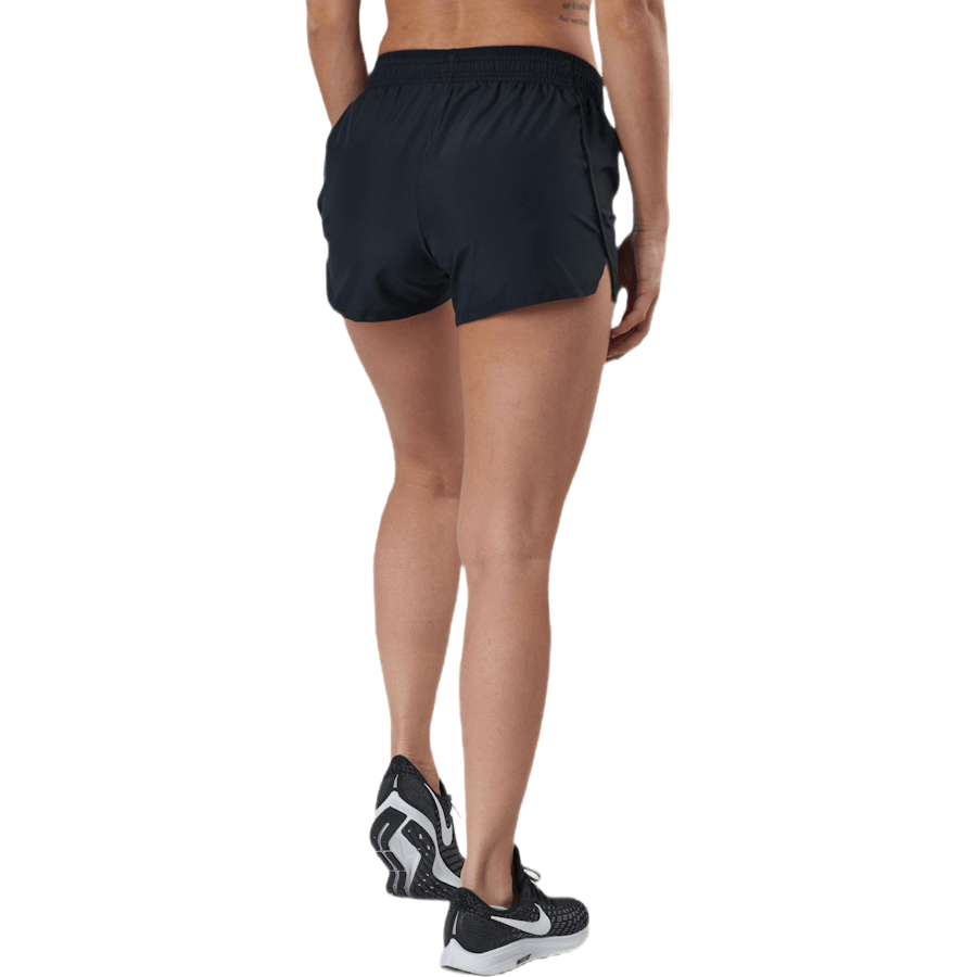 Short de course Swoosh blanc/noir