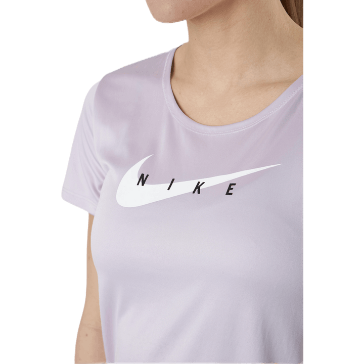 Swoosh Run Top SS Purple