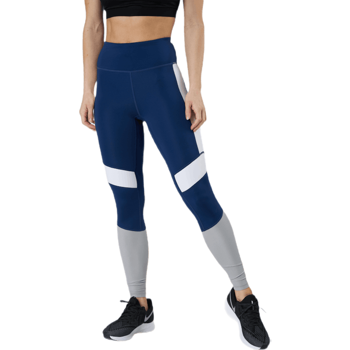 Collant taille haute bleu