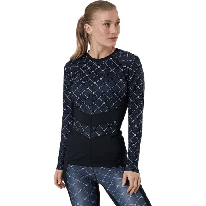 Sthlm Slim Print Long Sleeve Black