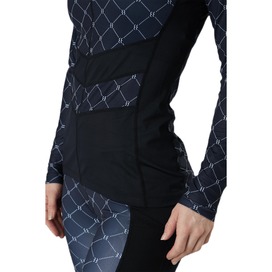 Sthlm Slim Print Long Sleeve Black