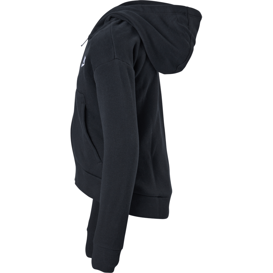 Sportswear Club Fleece Felpa con cappuccio a zip intera per bambini e bambine NERO/BIANCO