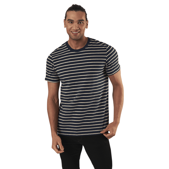 Striped Tee Ss Crew Neck Blue