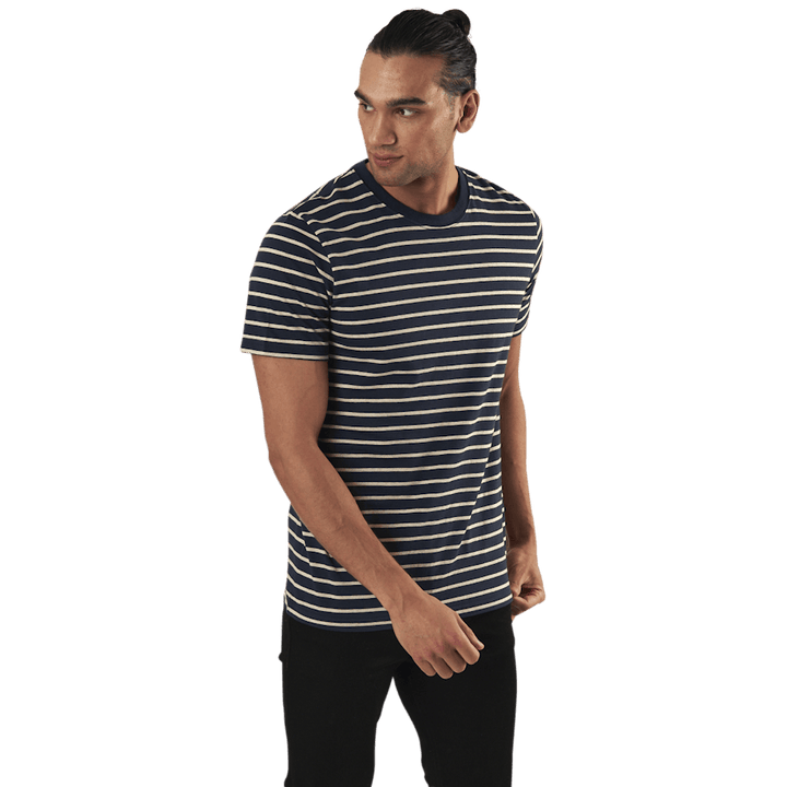 Striped Tee Ss Crew Neck Blue