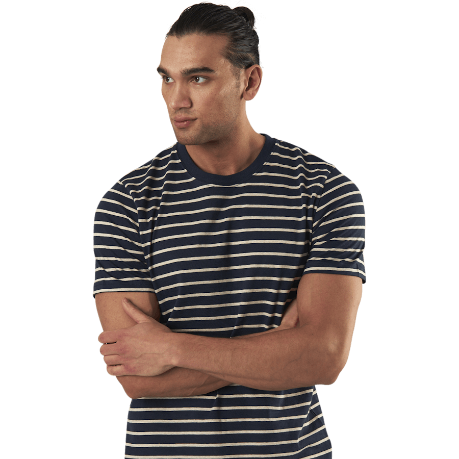 Striped Tee Ss Crew Neck Blue