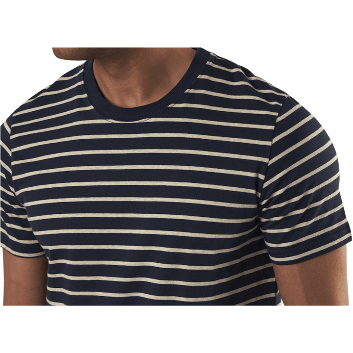 Striped Tee Ss Crew Neck Blue