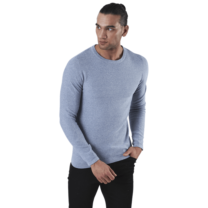Rob Knit Rundhalsausschnitt Blau