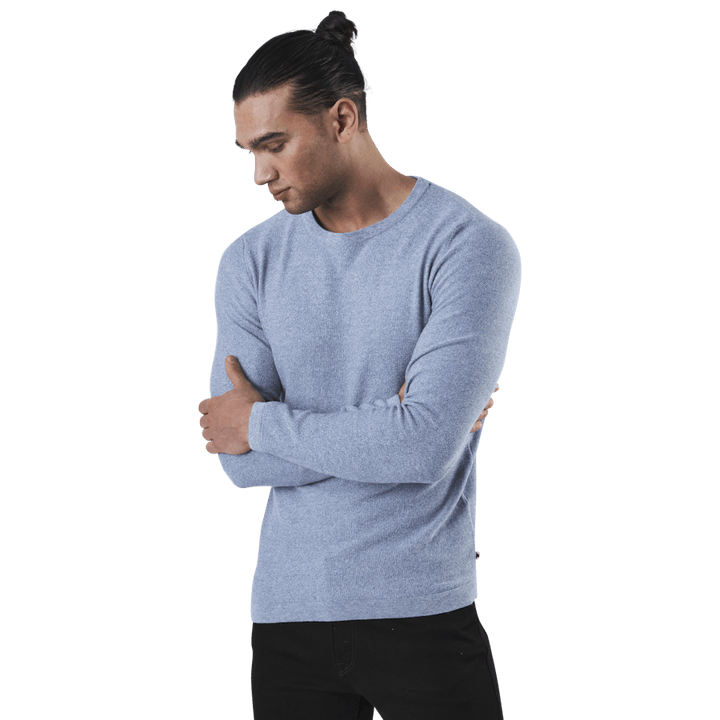 Rob Knit Rundhalsausschnitt Blau