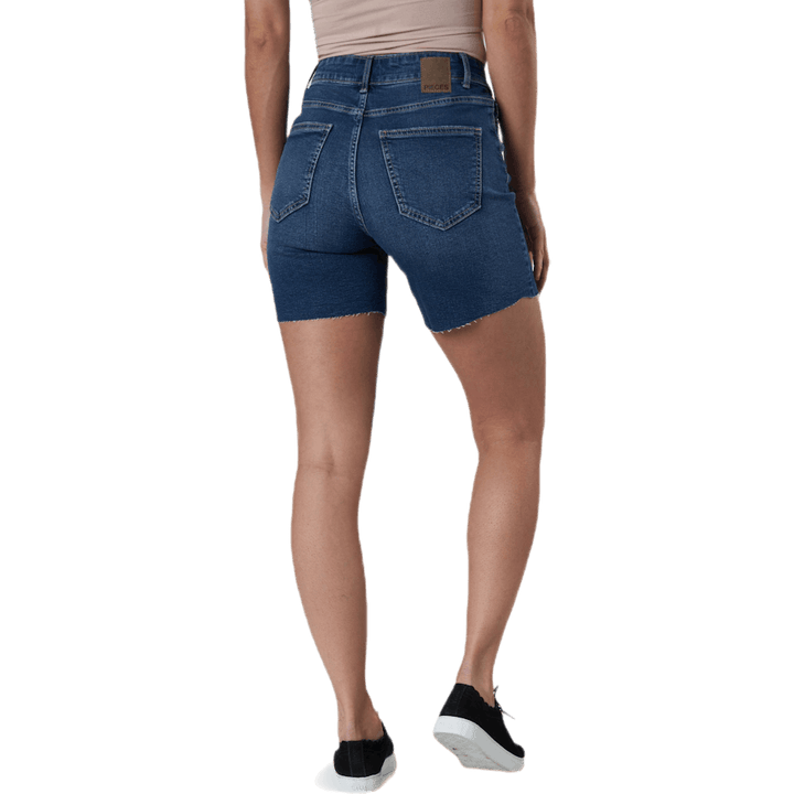 Lisa Hw Mid Length Shorts Blue