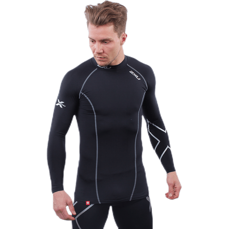 Thermal Compression Long Sleeve Top Black