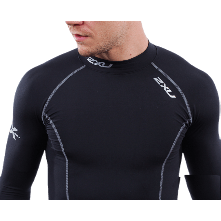 Thermal Compression Long Sleeve Top Black