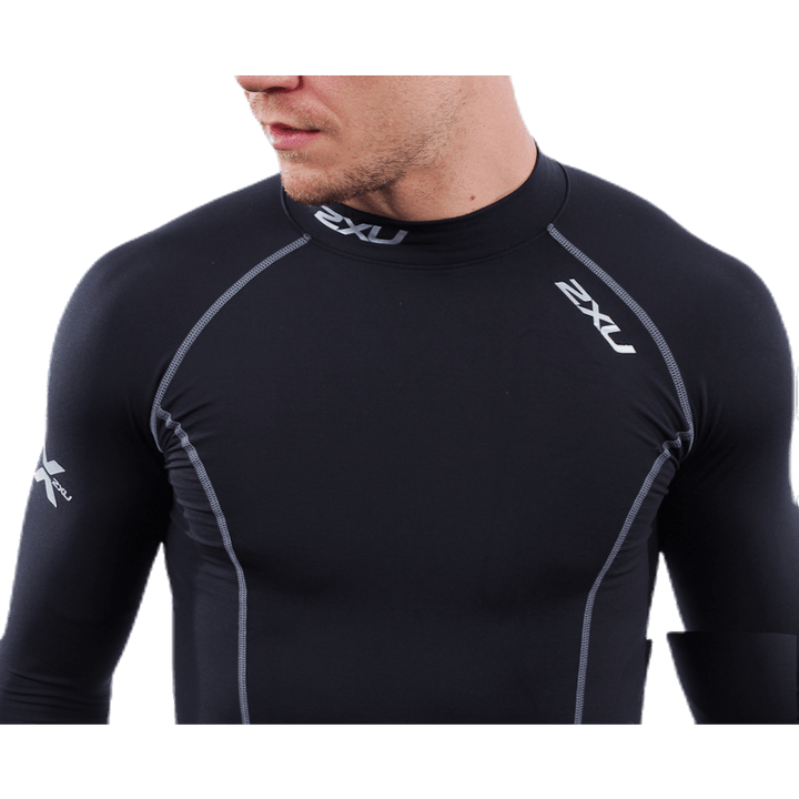 Thermal Compression Long Sleeve Top Black
