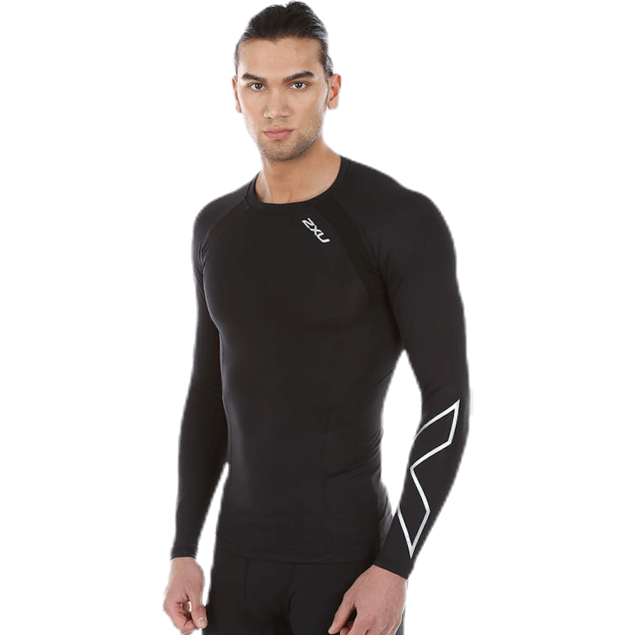 Compression Long Sleeve Top Black/Silver