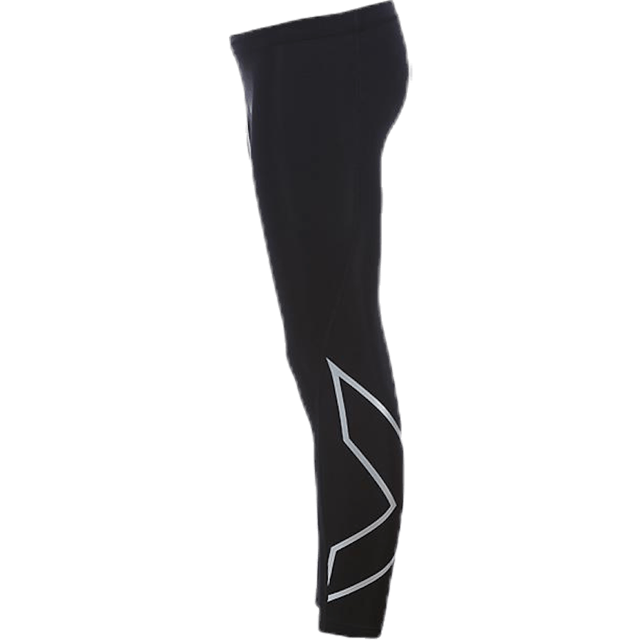 Girl`s Compression Tights-U Junior Black/Silver