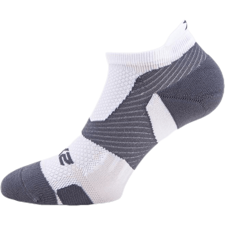 Chaussettes Vectr LightCushion NoShow Blanc/Gris