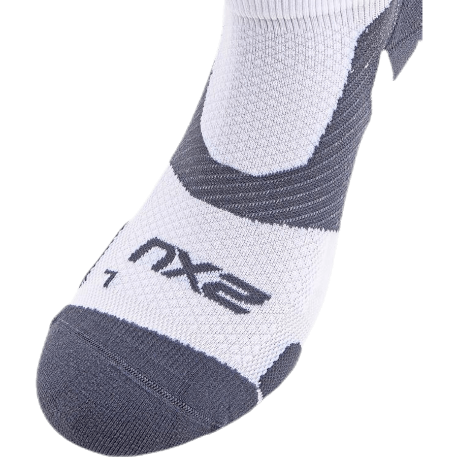 Chaussettes Vectr LightCushion NoShow Blanc/Gris