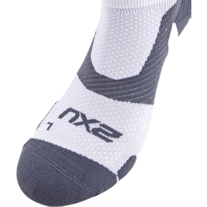 Chaussettes Vectr LightCushion NoShow Blanc/Gris