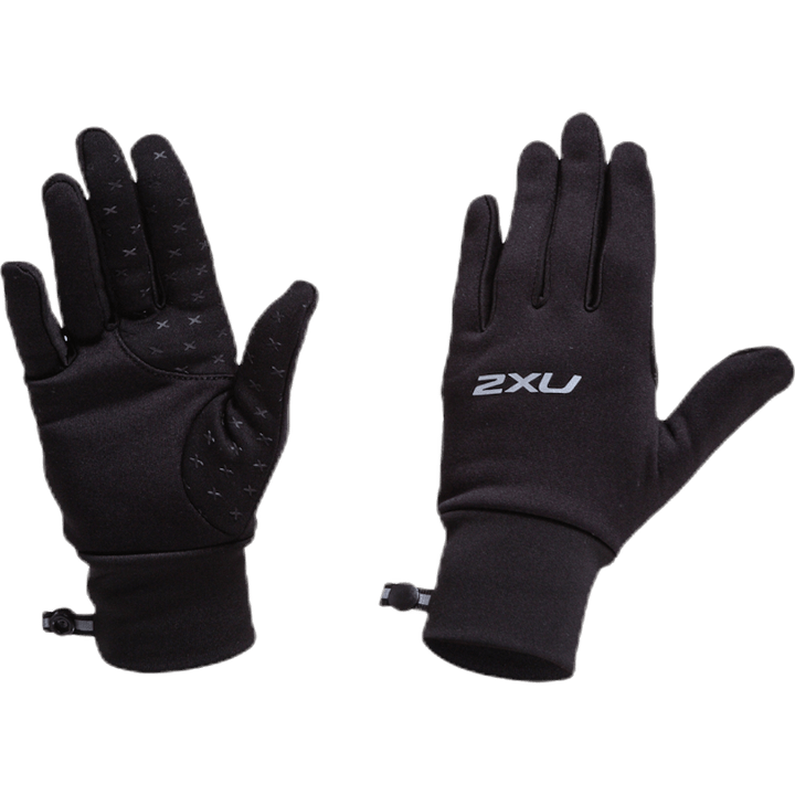 Gant de course noir/argent